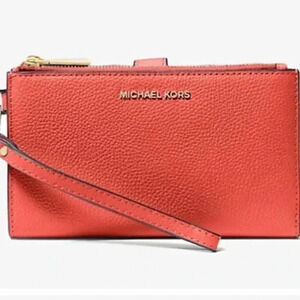 Michael Kors Adele Pebbled Leather Smartphone Wallet